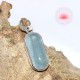 Pendentif Aigue Marine et argent 2