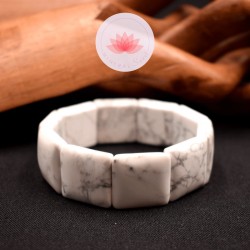 Bracelet Howlite square 20mm