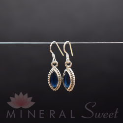 Boucle d'oreille Cyanite argent