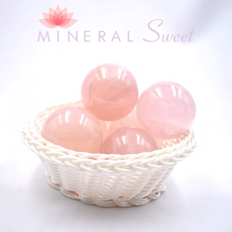 Cuarzo rosa esferas 200-220g