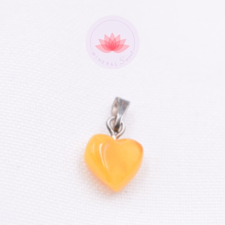 Corazones pequeños ámbar blanco