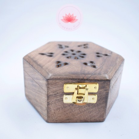 Caja quemador de incienso en madera 1