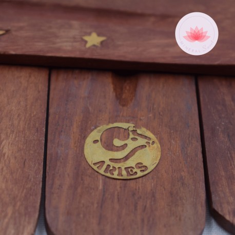 Porte encens en bois Zodiaque - Bélier
