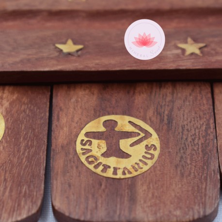 Porte encens en bois Zodiaque - Cancer