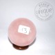 Quartz rose sphère 13