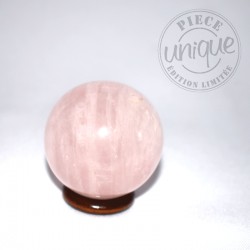 Quartz rose sphère 15