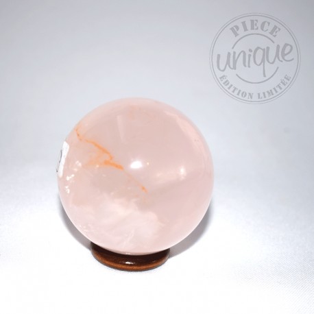 quartz rose sphère 10