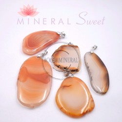 Pendentif Plaque de Cornaline