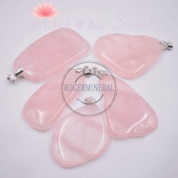 Pendentif Quartz Rose