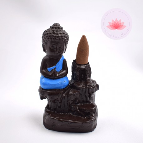 Porte encens Bouddha bleu