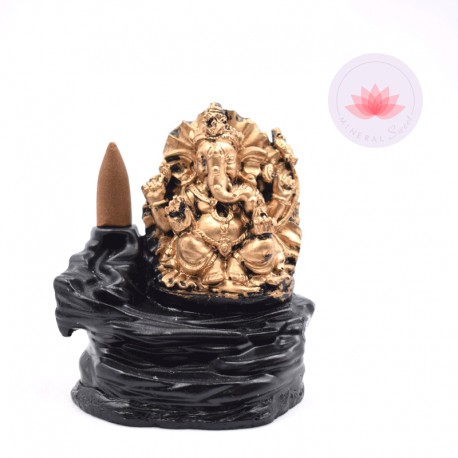 Portaincienso fuente Ganesh trono