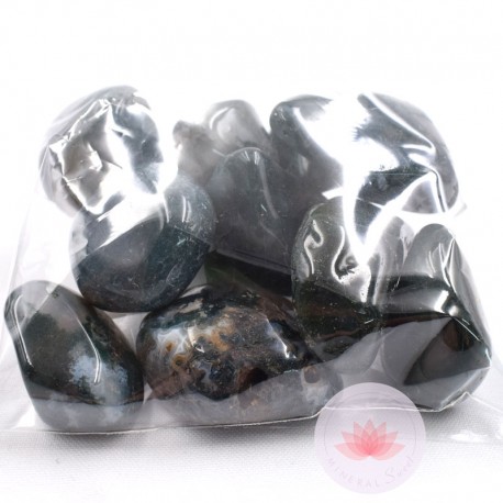 Agate Mousse 1 grandes pierres roulées par 250g