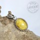 Pendentif Ambre et argent 1