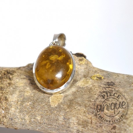 Colgante ámbar y plata 5