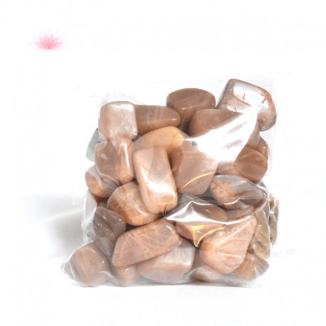 Pierre de Lune marron petites pierres roulées par 250g