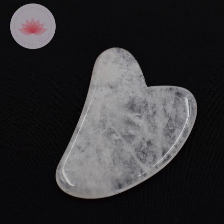 Gua sha massage Cristal de roche 2