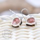 Boucles d'oreille en Tourmaline multicolore et argent