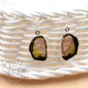 Boucles d'oreilles en Tourmaline multicolore et argent
