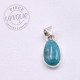 Pendentif Turquoise d'Arizona serti argent 3