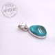 Pendentif Turquoise d'Arizona serti argent 4