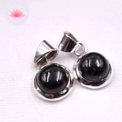 Colgante Turmalina negra y plata