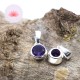 Pendentif Améthyste facettée serti argent