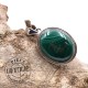 Malachite pendentif argent 6