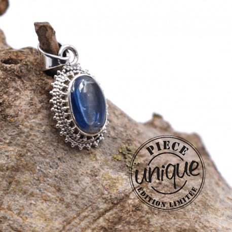 Pendentif Cyanite argent
