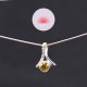 Pendentif Citrine et argent mini