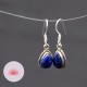 Boucle d'oreille Lapis Lazuli  et argent
