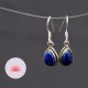 Boucle d'oreille Lapis Lazuli  et argent