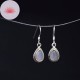 Boucle d'oreille Quartz Rose argent 3