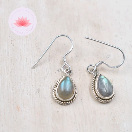 Pendientes Labradorita plata 2