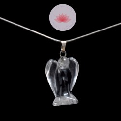 Pendentif Cristal de Roche Ange