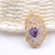 Pendentif Agate pointe Améthyste 1
