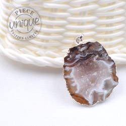 Agate pendentif géode 2