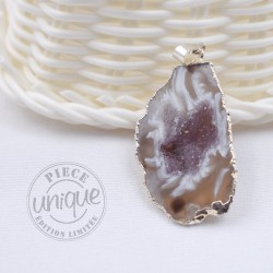 Agate pendentif géode 3