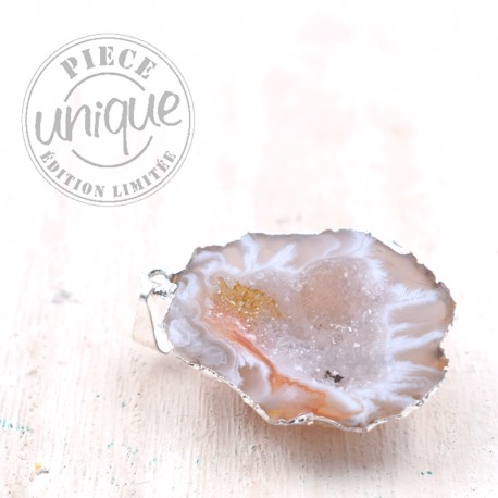 Agate pendentif géode 4