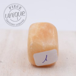 Calcite Jaune pierre roulée1