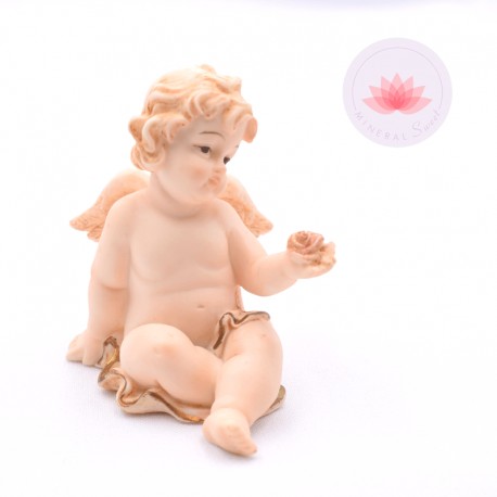 Ángel sentado en resina 1