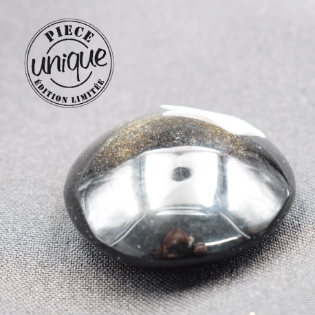 Obsidienne dorée galet chakra 1