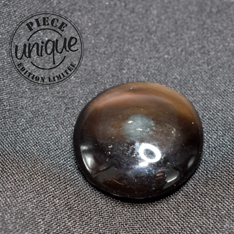 Obsidienne oeil céleste galet chakra 1