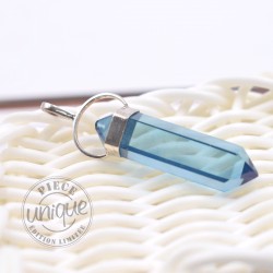 Pendentif biterminé Cristal Aura 1