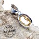 Pendentif Citrine serti argent 6