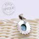 Pendentif Larimar argent Baroque 1