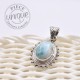 Colgante Larimar plata barroca 2