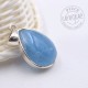 Pendentif Aigue Marine et argent 6