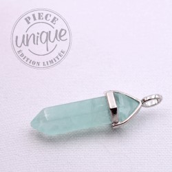 Pendentif Fluorite Verte biterminé 1