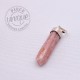 Pendentif en Tourmaline rose brute 2