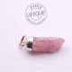 Colgante Turmalina rosa bruta 4